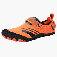 Herren Barfußschuhe mit Hakenband – Orange 1