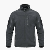 Herren Fleecejacke mit durchgehendem Reißverschluss – Dunkelgrau