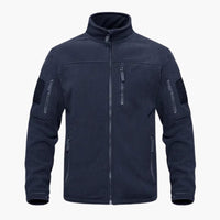 Herren Fleecejacke mit durchgehendem Reißverschluss – Dunkelblau