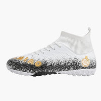 Herren Fußballschuhe mit Schnürung und Profilsohle – Weiß 2