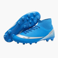 Herren Fußballschuhe mit Schnürung und Stollen Sohle – Blau 2