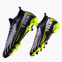 Herren Fußballschuhe mit Schnürung und strukturierter Oberfläche – Schwarz