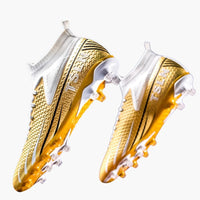 Herren Fußballschuhe mit Schnürung und strukturierter Oberfläche – Gold