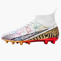 Herren Fußballschuhe mit Struktur-Oberfläche und Schnürung – Weiß