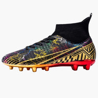 Herren Fußballschuhe mit Struktur-Oberfläche und Schnürung – Schwarz 2