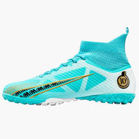 Herren Fußballschuhe mit Struktur-Oberfläche und Schnürung – Türkis 3