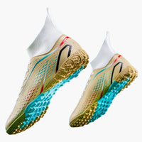 Herren Fußballschuhe mit Struktur Oberfläche und Stollensohle – Gold