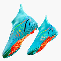 Herren Fußballschuhe mit Struktur Oberfläche und Stollensohle – Türkis