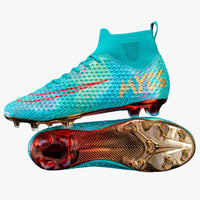 Herren Fußballschuhe mit hohem Schaft und Stollensohle – Mondlicht