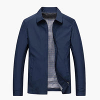 Herren Jacke mit Hemdkragen – Marine