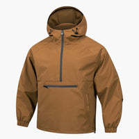 Herren Kapuzenjacke mit Brusttasche – Karamell