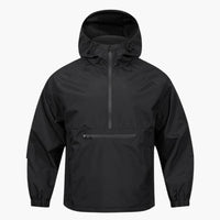 Herren Kapuzenjacke mit Brusttasche – Schwarz