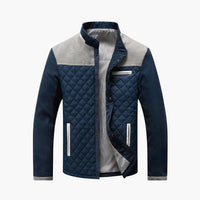 Herren Outdoor Jacke mit Reißverschluss und Taschen – Grau