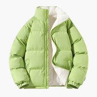 Herren Steppjacke mit Fleecefutter – Grün