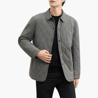 Herren Steppjacke mit Kragen – Grau