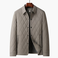Herren Steppjacke mit Kragen – Beige