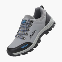 Herren Wanderschuhe mit Robuster Sohle – Grau