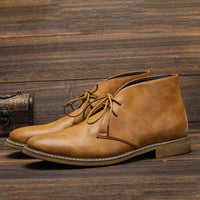 Herren Chukka Boots mit Orthopädischer Arch Support Schnürung Klassisch – Braun