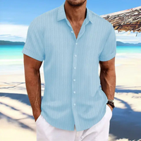 Herren Elegantes Jacquardhemd | Vielseitig und Stilvoll – Blau