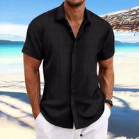 Herren Elegantes Jacquardhemd | Vielseitig und Stilvoll – Schwarz