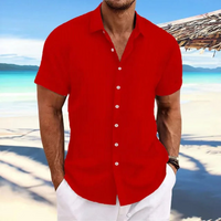 Herren Elegantes Jacquardhemd | Vielseitig und Stilvoll – Rot