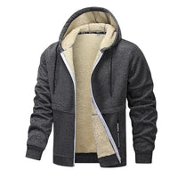 Luca | Lässige Fleecejacke – Dunkelgrau