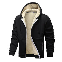 Luca | Lässige Fleecejacke – Schwarz