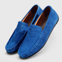 Herren Loafer Schwarz Orthopädisch Mit Arch Support – Klassische Penny Loafer Schuhe Für Komfort Und Stil – Blau