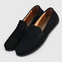 Herren Loafer Schwarz Orthopädisch Mit Arch Support – Klassische Penny Loafer Schuhe Für Komfort Und Stil – Schwarz
