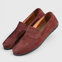 Herren Loafer Schwarz Orthopädisch Mit Arch Support – Klassische Penny Loafer Schuhe Für Komfort Und Stil – Kastanienbraun