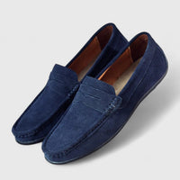 Herren Loafer Schwarz Orthopädisch Mit Arch Support – Klassische Penny Loafer Schuhe Für Komfort Und Stil – Marine