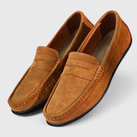 Herren Loafer Schwarz Orthopädisch Mit Arch Support – Klassische Penny Loafer Schuhe Für Komfort Und Stil – Beige