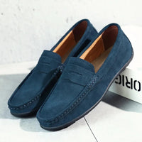 Herren Loafers Schwarz mit Orthopedic Arch Support - Klassische Penny Loafer für Höchsten Tragekomfort und Stil – Marine