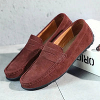 Herren Loafers Schwarz mit Orthopedic Arch Support - Klassische Penny Loafer für Höchsten Tragekomfort und Stil – Rot
