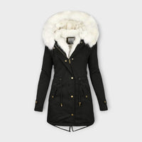 Ivara - Wasserfeste & Pelz-gefütterte Winterjacke – Schwarz