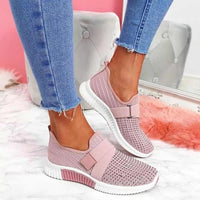 Sneaker für Damen - Leichte Sommerschuhe mit Fußbett für heiße Tage – Rosa
