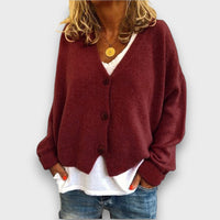 Shamira – Strickcardigan – Kastanienbraun