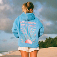 Damen Hoodie Sommer – Leichter Kapuzenpulli in Übergröße für heiße Tage – Blau