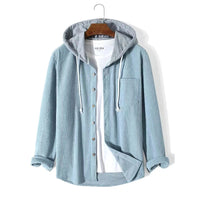Hunter | Klassische Cordjacke – Himmelblau