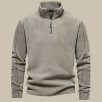 Herren Fleece-Pullover mit Reißverschluss | Bequem und warm – Grau