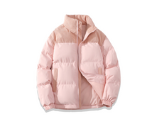 Warme, winterliche Herrenjacke – Rosa