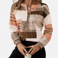 Lea | Damen Vintage Sweatshirt stilvoll & modern – Braun