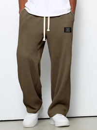 Gerald | Weite Hose mit verstellbarem Bund – Dunkelbraun