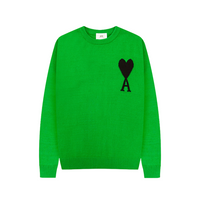 Heidi-Mode | Herz gestickter Pullover – Hellgrün