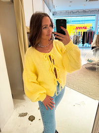Sophie | Moderner Strickcardigan mit Stil – Gelb