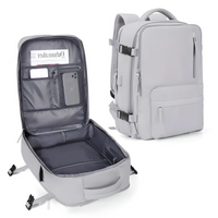 Damen Groß Rucksack | Moderner – Hellgrau