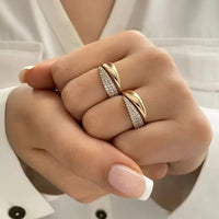 Clara | Stilvoller Haven Ring Damen schlicht & chic – Gold