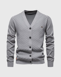 Alfred | Strick-Cardigan mit Knöpfen – Grau