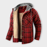 Luca - Gefütterte Männerjacke – Rot