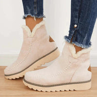 VALERIE - GEPOLSTERTE STIEFEL MIT WARMEM FUTTER – Weiß